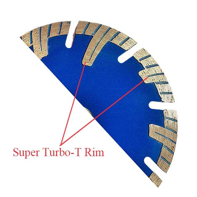 cuchilla de Turbo del diamante de 230m m, disco circular dividido en segmentos para cortar la albañilería